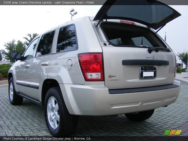 Light Graystone Pearl / Khaki 2008 Jeep Grand Cherokee Laredo