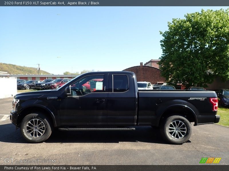 Agate Black / Black 2020 Ford F150 XLT SuperCab 4x4