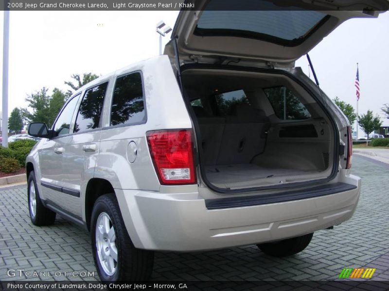 Light Graystone Pearl / Khaki 2008 Jeep Grand Cherokee Laredo