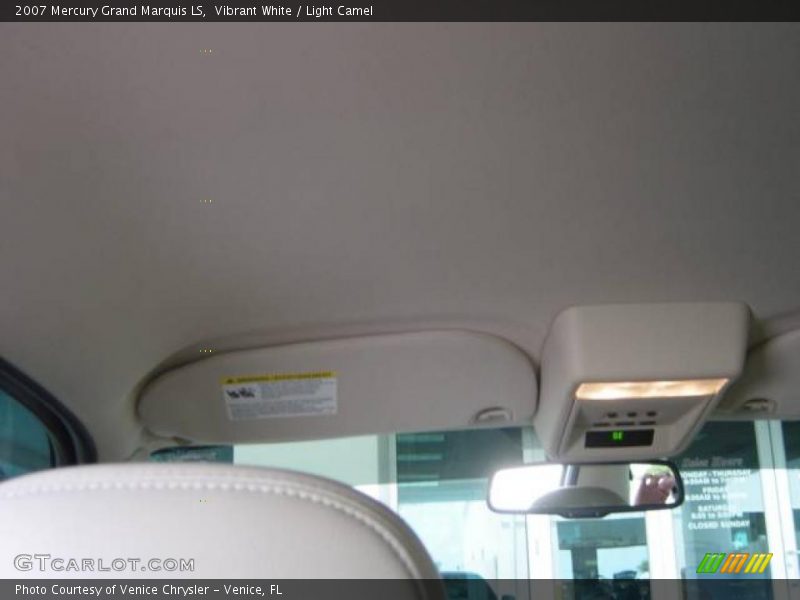 Vibrant White / Light Camel 2007 Mercury Grand Marquis LS