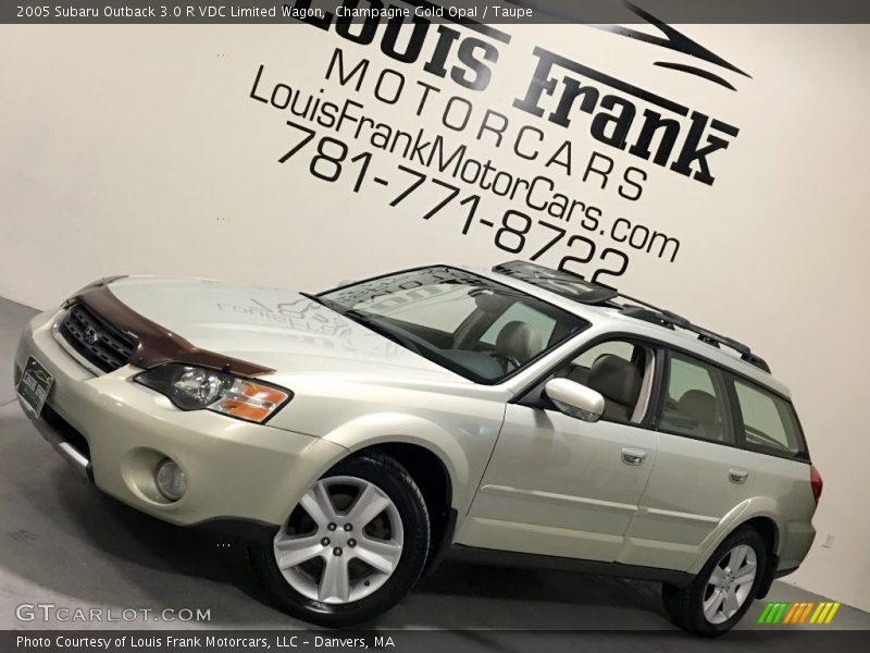 Champagne Gold Opal / Taupe 2005 Subaru Outback 3.0 R VDC Limited Wagon