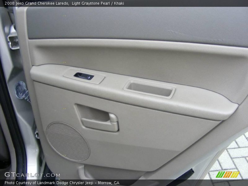 Light Graystone Pearl / Khaki 2008 Jeep Grand Cherokee Laredo