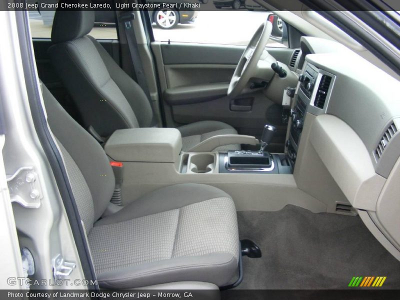 Light Graystone Pearl / Khaki 2008 Jeep Grand Cherokee Laredo