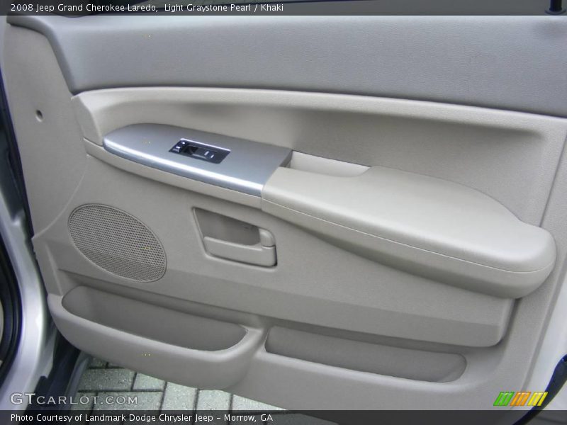Light Graystone Pearl / Khaki 2008 Jeep Grand Cherokee Laredo