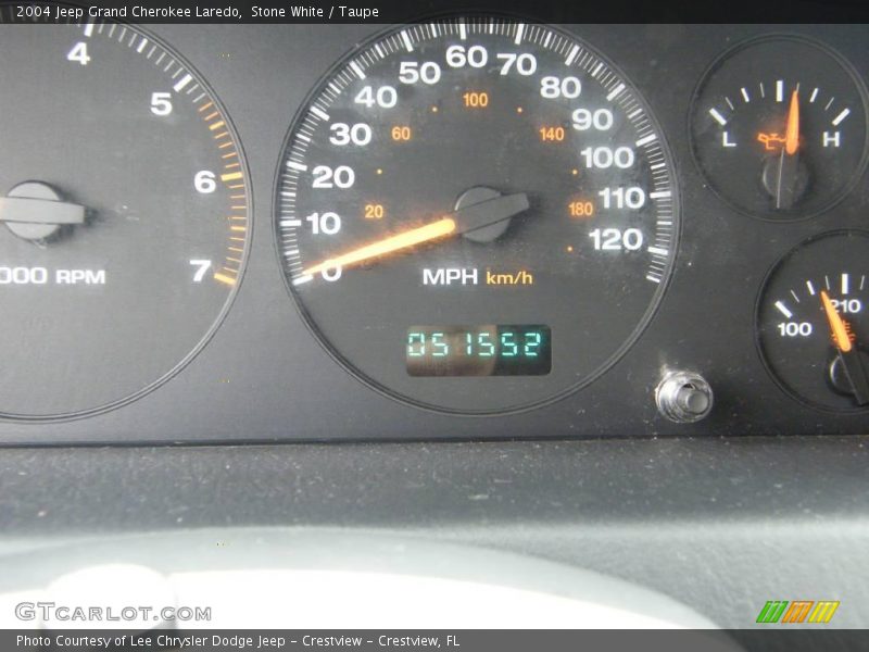 Stone White / Taupe 2004 Jeep Grand Cherokee Laredo