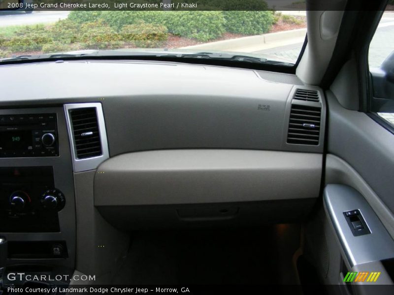 Light Graystone Pearl / Khaki 2008 Jeep Grand Cherokee Laredo