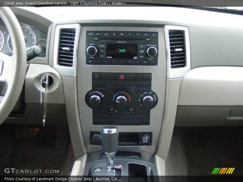 Light Graystone Pearl / Khaki 2008 Jeep Grand Cherokee Laredo