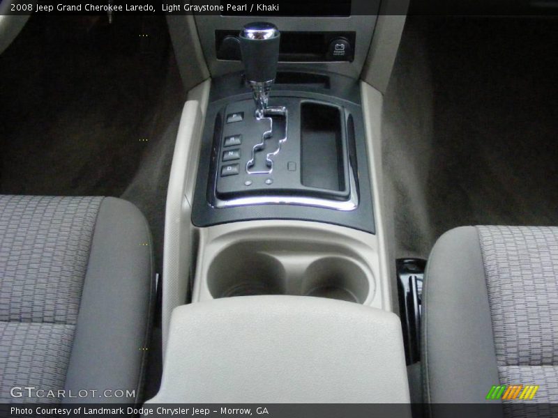 Light Graystone Pearl / Khaki 2008 Jeep Grand Cherokee Laredo