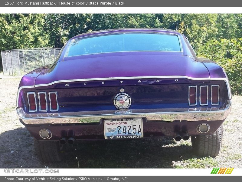 House of color 3 stage Purple / Black 1967 Ford Mustang Fastback