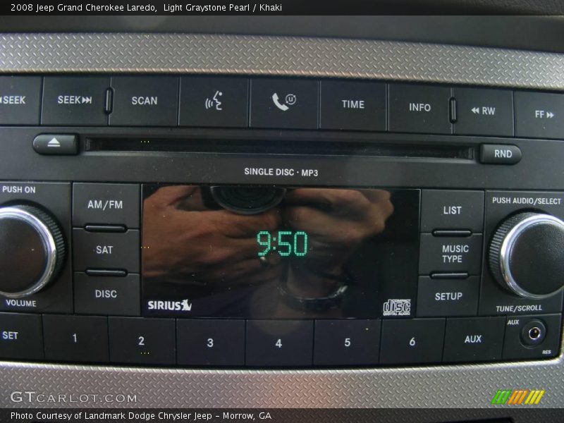 Light Graystone Pearl / Khaki 2008 Jeep Grand Cherokee Laredo