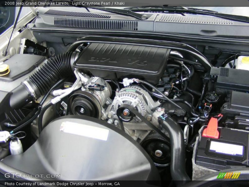 Light Graystone Pearl / Khaki 2008 Jeep Grand Cherokee Laredo