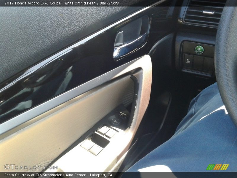 White Orchid Pearl / Black/Ivory 2017 Honda Accord LX-S Coupe