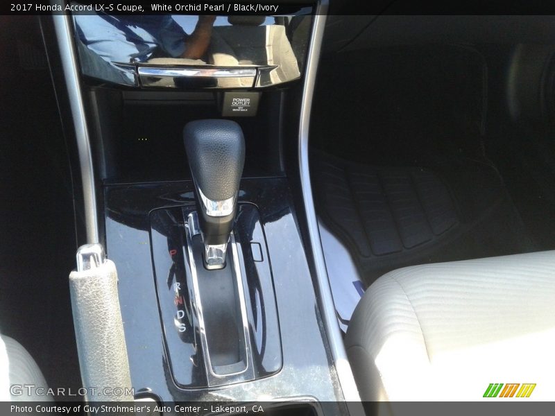 White Orchid Pearl / Black/Ivory 2017 Honda Accord LX-S Coupe