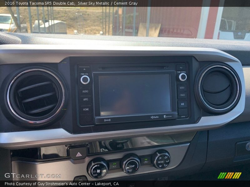 Silver Sky Metallic / Cement Gray 2016 Toyota Tacoma SR5 Double Cab