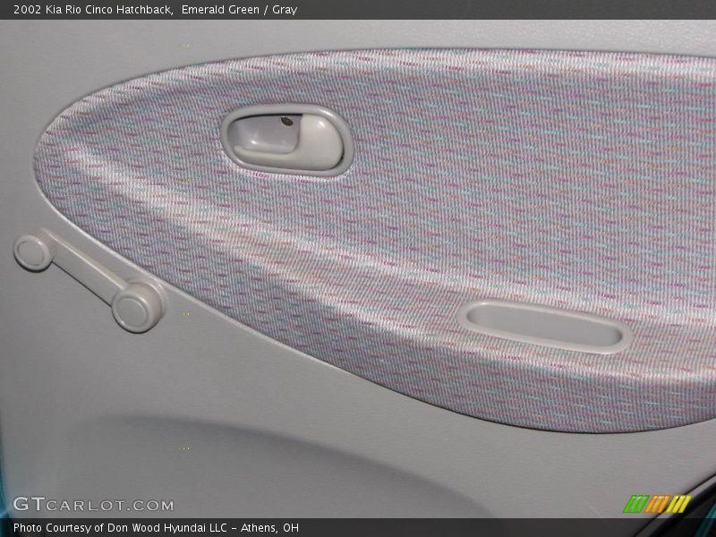 Emerald Green / Gray 2002 Kia Rio Cinco Hatchback