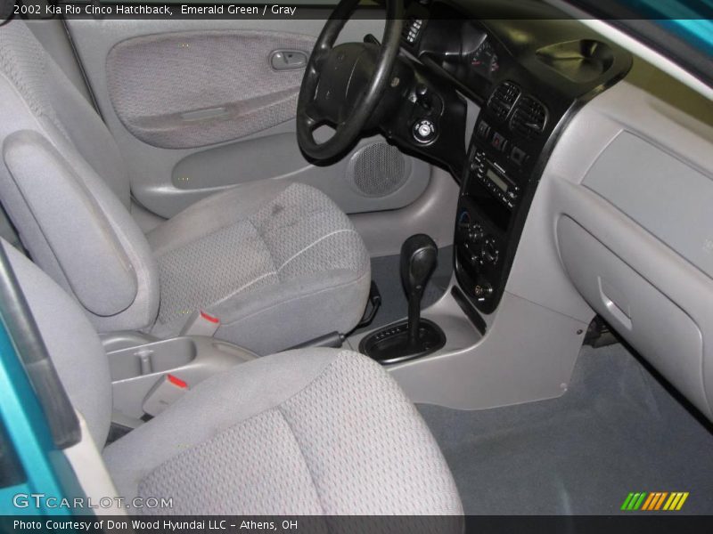 Emerald Green / Gray 2002 Kia Rio Cinco Hatchback