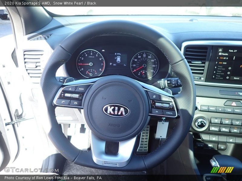 Snow White Pearl / Black 2020 Kia Sportage S AWD