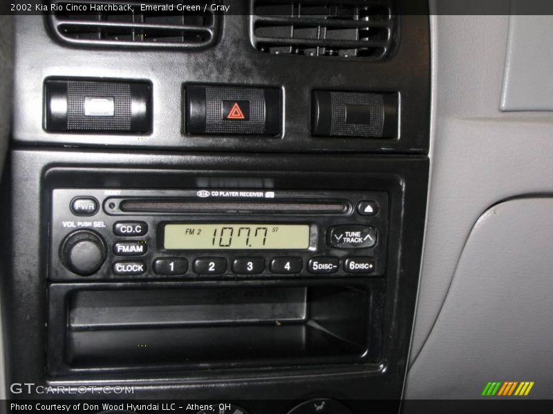 Emerald Green / Gray 2002 Kia Rio Cinco Hatchback