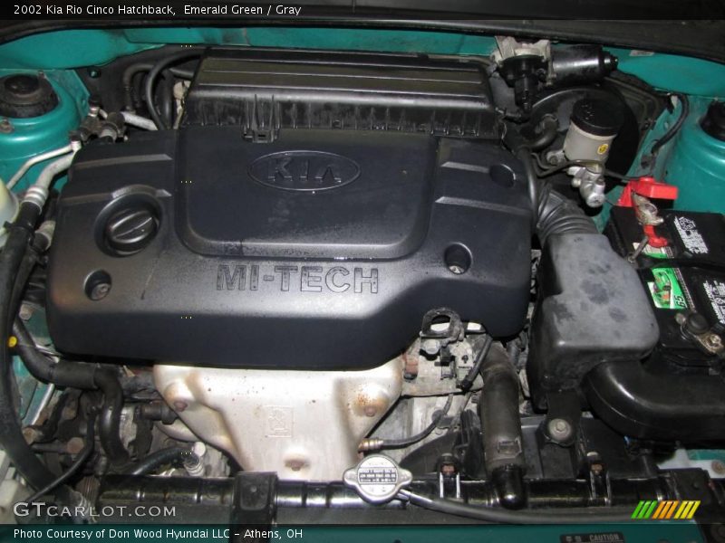Emerald Green / Gray 2002 Kia Rio Cinco Hatchback