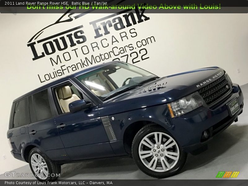 Baltic Blue / Tan/Jet 2011 Land Rover Range Rover HSE