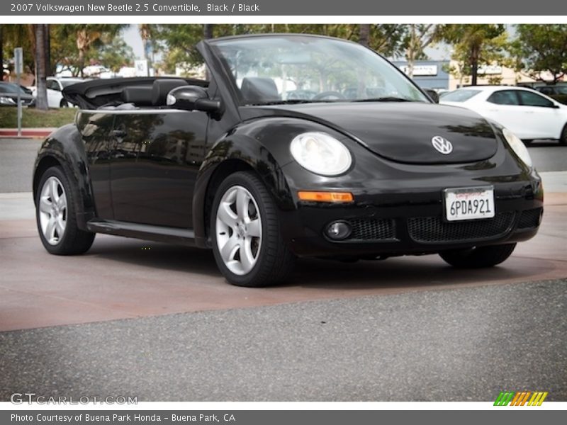 Black / Black 2007 Volkswagen New Beetle 2.5 Convertible