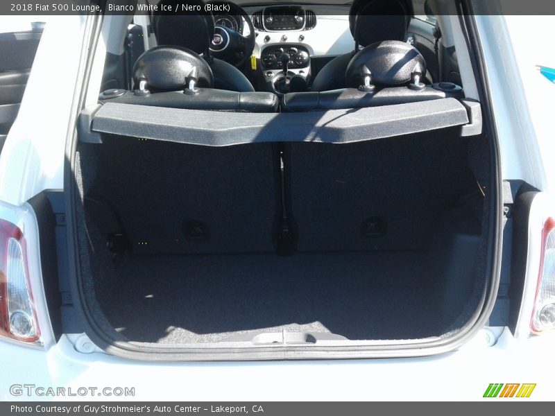 Bianco White Ice / Nero (Black) 2018 Fiat 500 Lounge