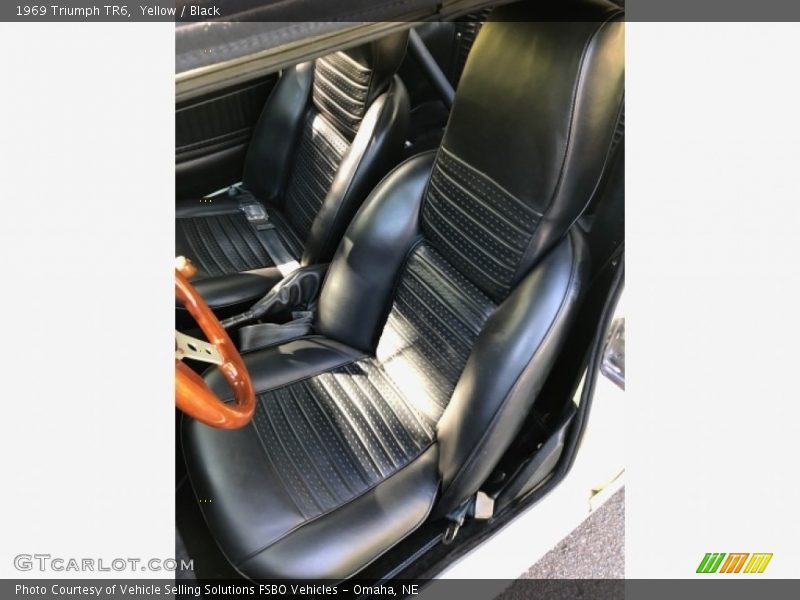 Front Seat of 1969 TR6 
