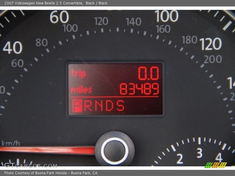 Black / Black 2007 Volkswagen New Beetle 2.5 Convertible