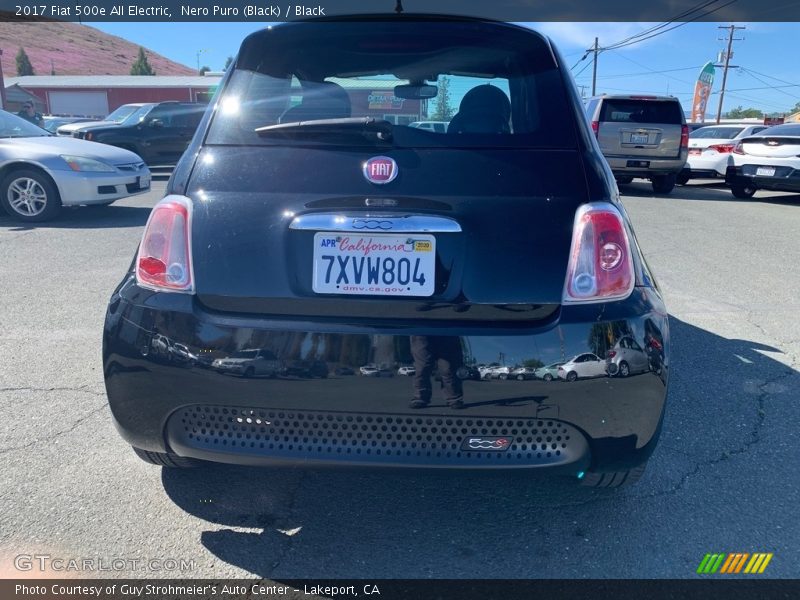 Nero Puro (Black) / Black 2017 Fiat 500e All Electric