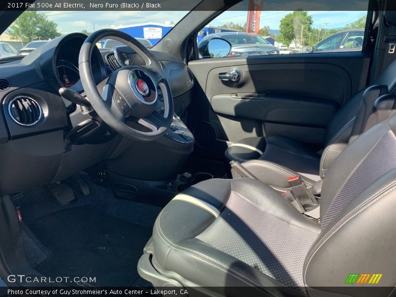 Nero Puro (Black) / Black 2017 Fiat 500e All Electric