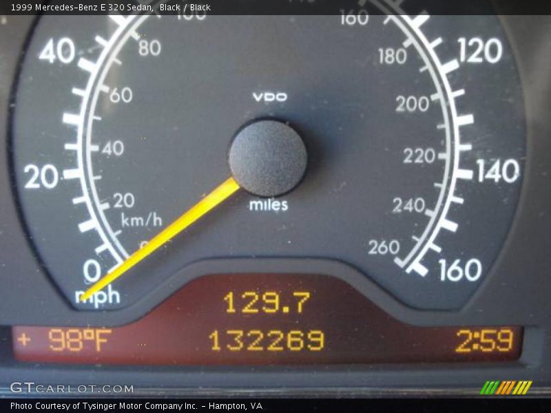 Black / Black 1999 Mercedes-Benz E 320 Sedan