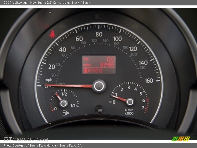Black / Black 2007 Volkswagen New Beetle 2.5 Convertible