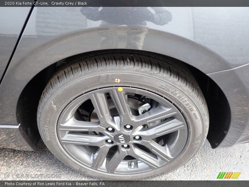 Gravity Grey / Black 2020 Kia Forte GT-Line