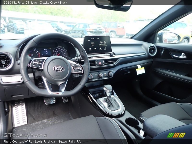 Gravity Grey / Black 2020 Kia Forte GT-Line