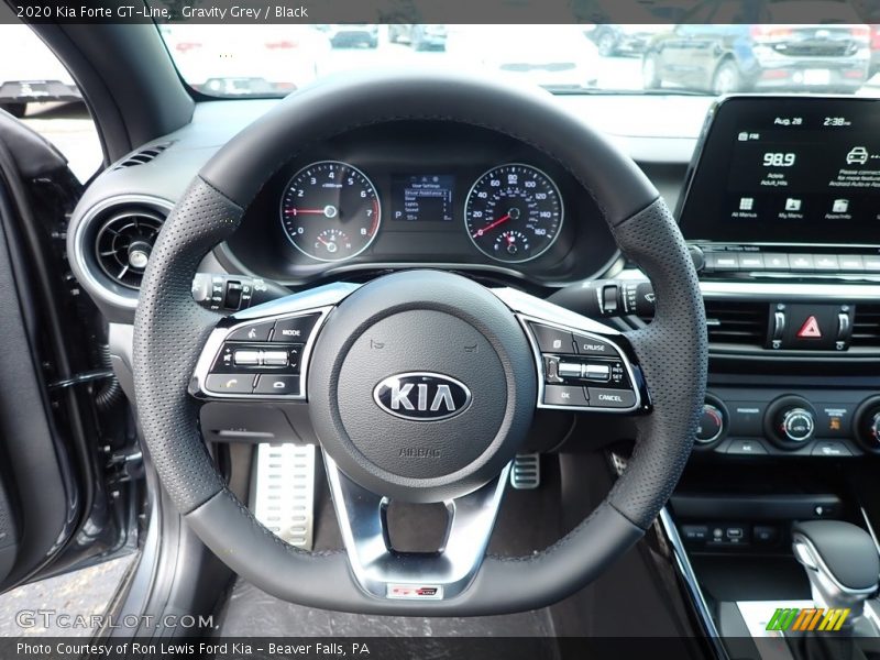 Gravity Grey / Black 2020 Kia Forte GT-Line