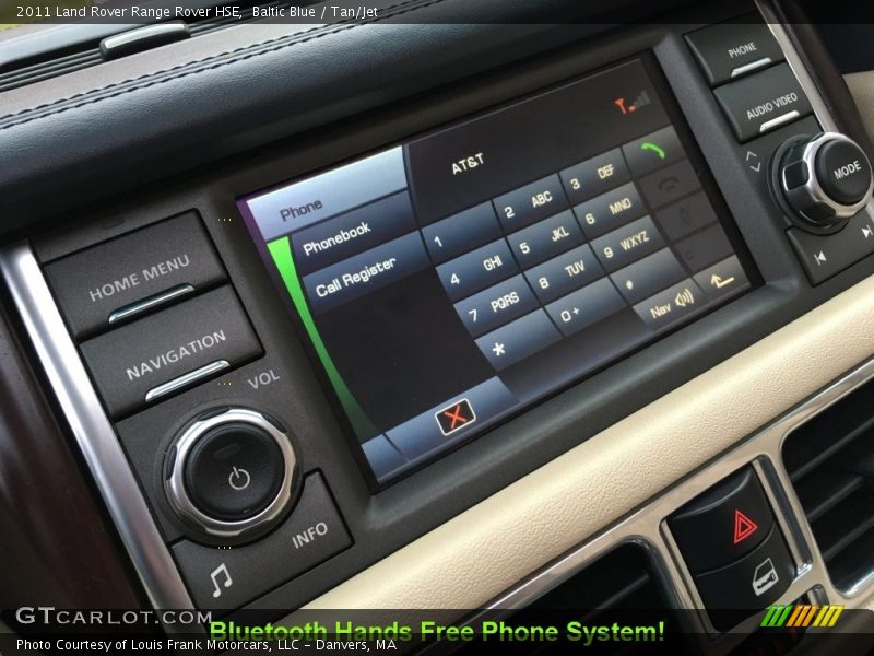 Baltic Blue / Tan/Jet 2011 Land Rover Range Rover HSE