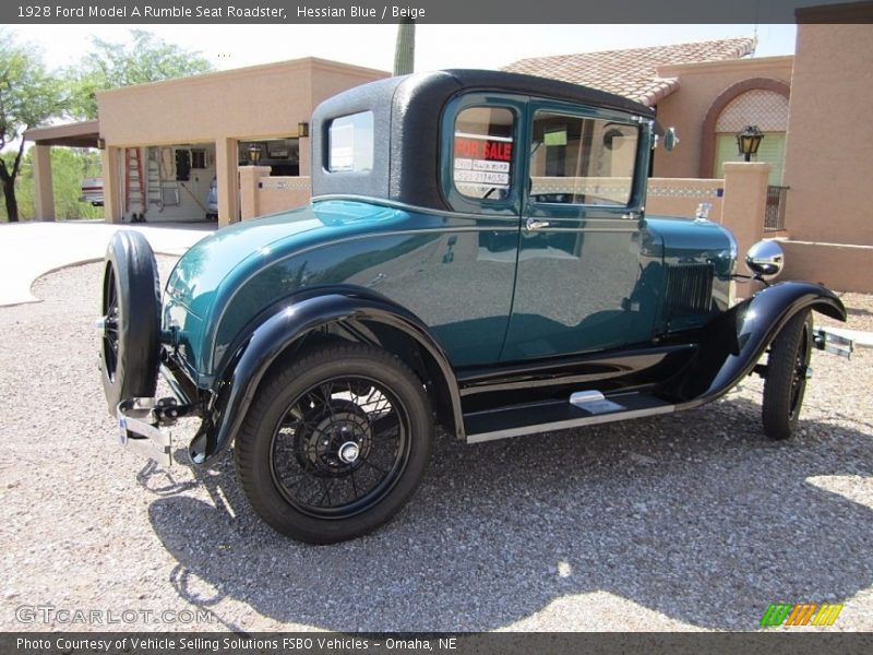  1928 Model A Rumble Seat Roadster Hessian Blue
