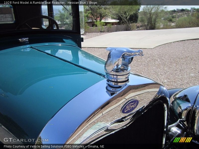 Hessian Blue / Beige 1928 Ford Model A Rumble Seat Roadster