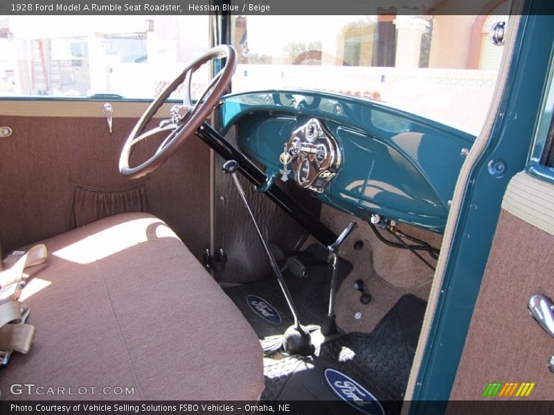  1928 Model A Rumble Seat Roadster Beige Interior