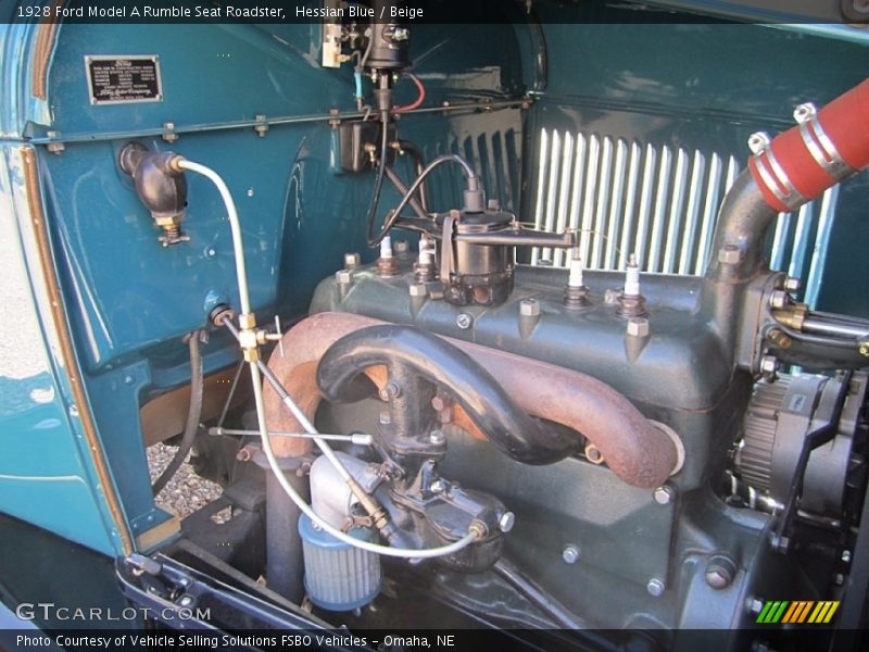  1928 Model A Rumble Seat Roadster Engine - 201 cid Flathead 4 Cylinder