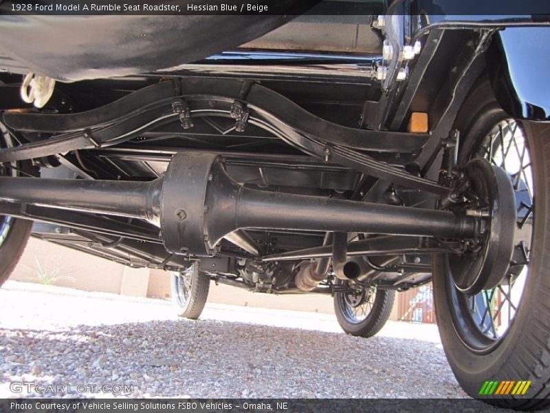 Undercarriage of 1928 Model A Rumble Seat Roadster