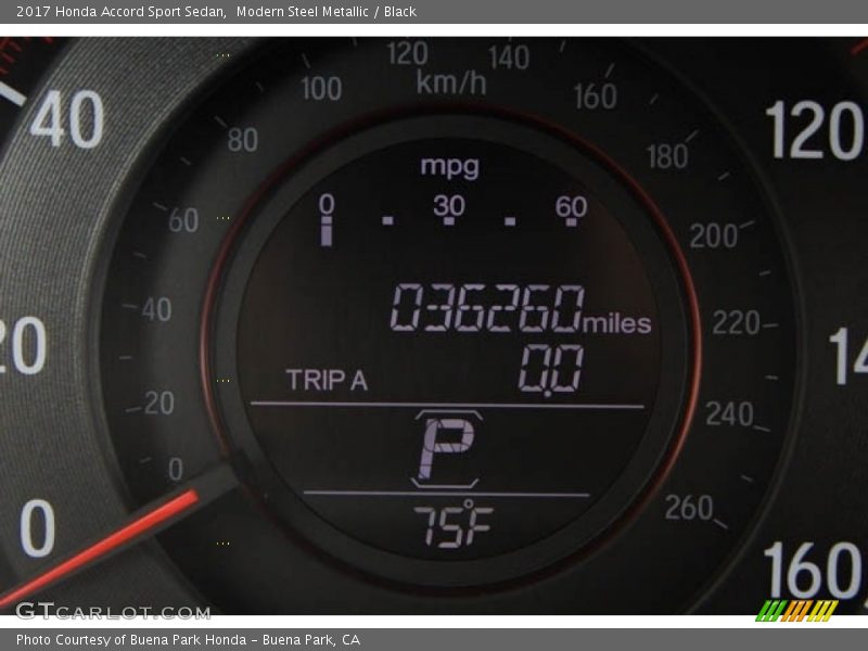 Modern Steel Metallic / Black 2017 Honda Accord Sport Sedan