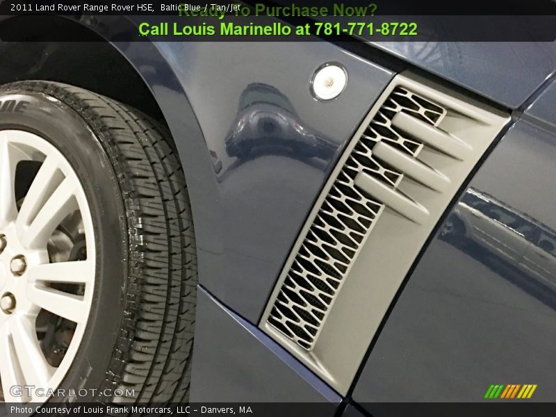 Baltic Blue / Tan/Jet 2011 Land Rover Range Rover HSE