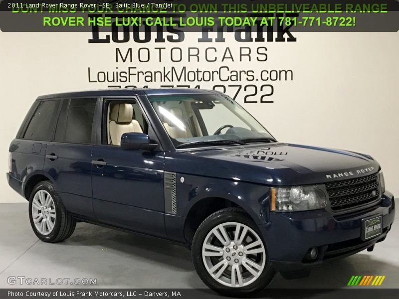 Baltic Blue / Tan/Jet 2011 Land Rover Range Rover HSE