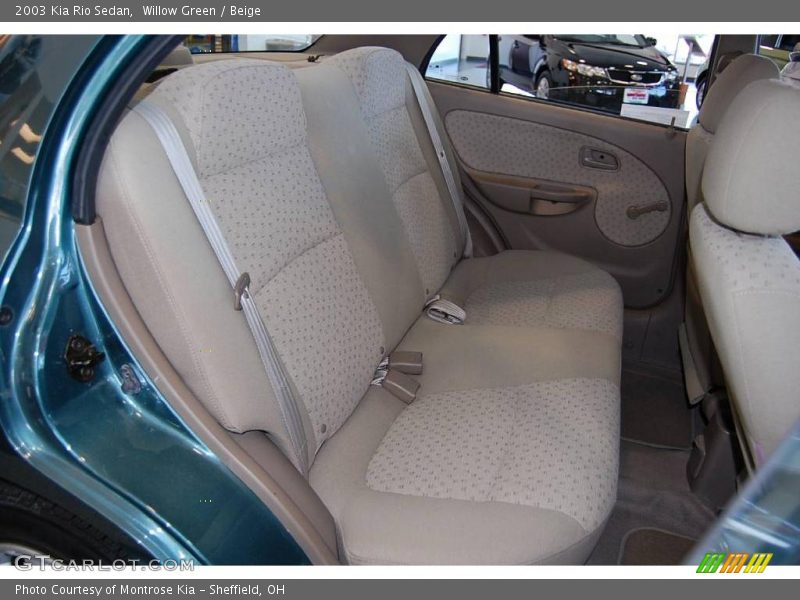 Willow Green / Beige 2003 Kia Rio Sedan