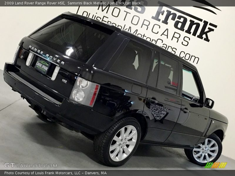 Santorini Black Metallic / Jet Black/Jet Black 2009 Land Rover Range Rover HSE