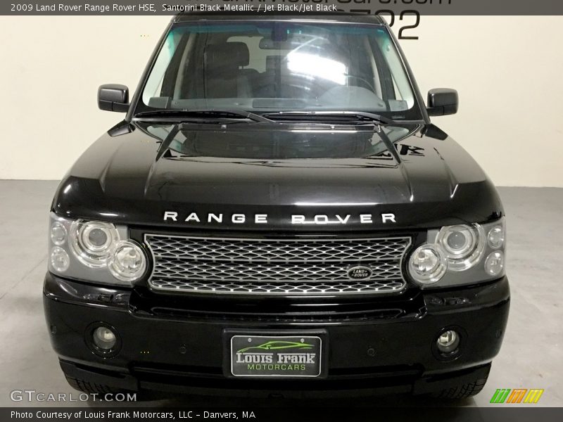 Santorini Black Metallic / Jet Black/Jet Black 2009 Land Rover Range Rover HSE