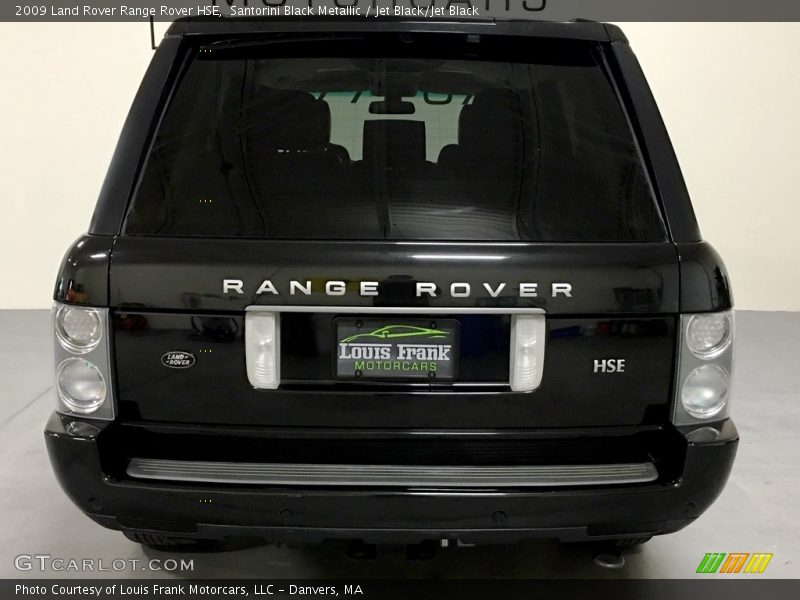 Santorini Black Metallic / Jet Black/Jet Black 2009 Land Rover Range Rover HSE