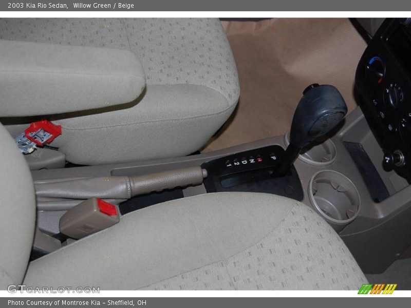 Willow Green / Beige 2003 Kia Rio Sedan