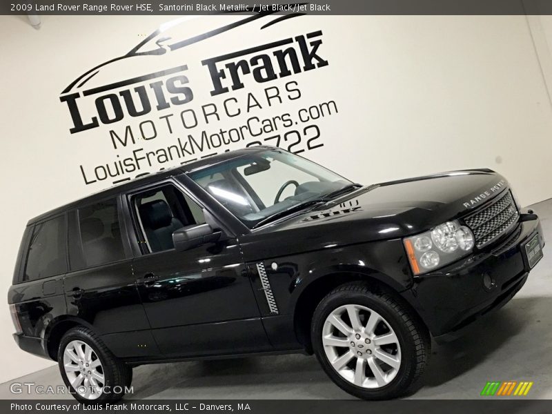 Santorini Black Metallic / Jet Black/Jet Black 2009 Land Rover Range Rover HSE